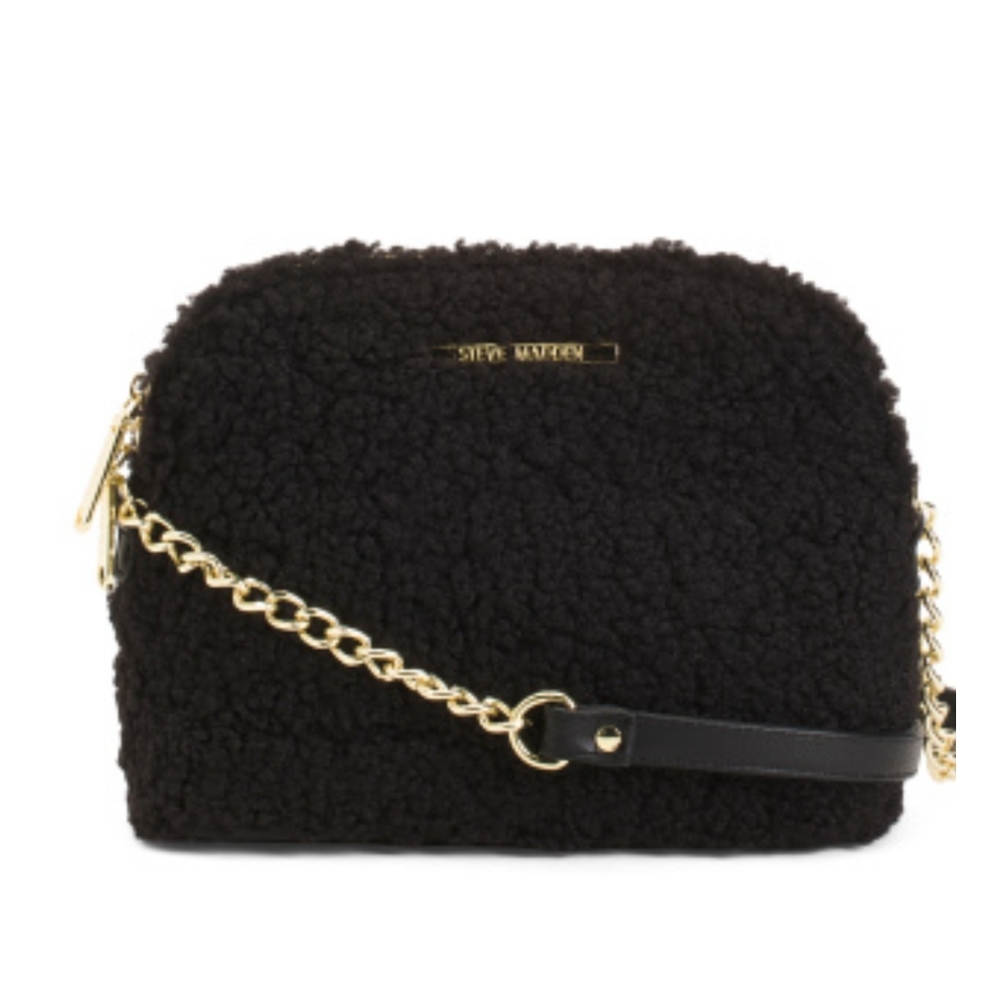 ๐SOLD๐ Steve Madden Faux Sherpa Crossbody - Picture 1 of 11